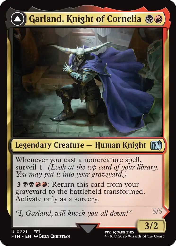 Garland, Knight of Cornelia // Chaos, the Endless [FINAL FANTASY] - Magic: The Gathering - Card Brawlers | Quebec | Canada |