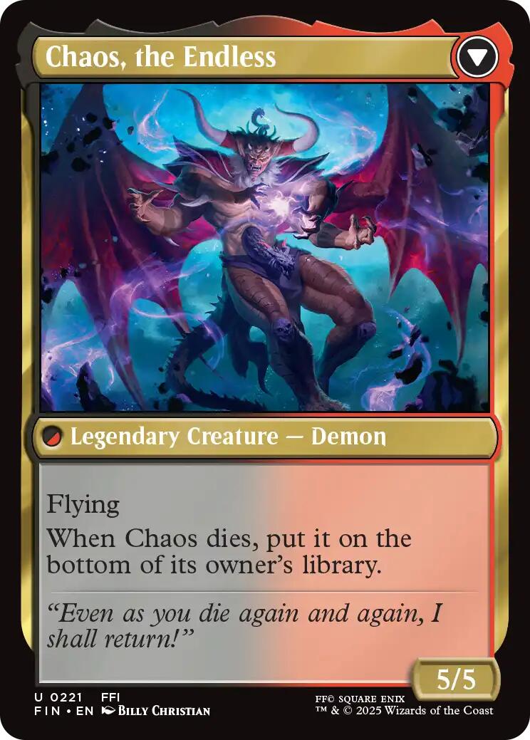 Garland, Knight of Cornelia // Chaos, the Endless [FINAL FANTASY] - Magic: The Gathering - Card Brawlers | Quebec | Canada |