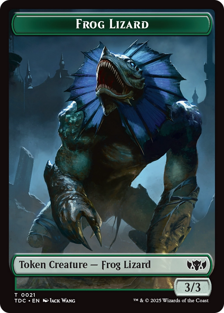 Frog Lizard // Dragon (0014) Double-Sided Token [Tarkir: Dragonstorm Commander Tokens] - Magic: The Gathering - Card Brawlers | Quebec | Canada |