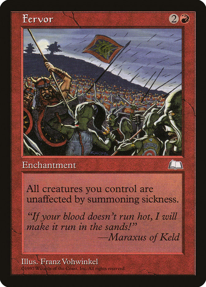 Fervor [Weatherlight] - Magic: The Gathering - Card Brawlers | Quebec | Canada |