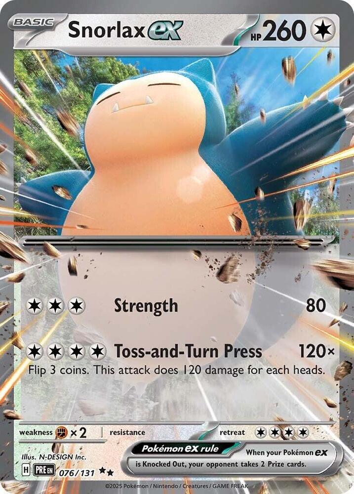 Snorlax ex (076/131) [Scarlet & Violet: Prismatic Evolutions] - Pokémon - Card Brawlers | Quebec | Canada |