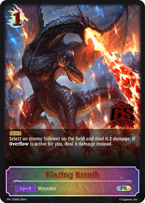 Blazing Breath - PR-123 (PR-123EN) [Promotional Cards] - Bushiroad - Card Brawlers | Quebec | Canada |