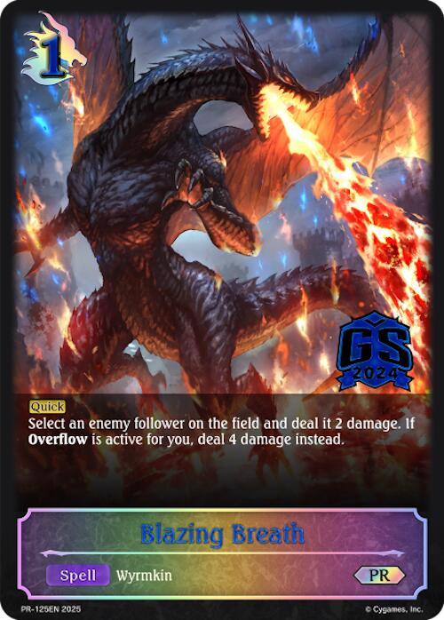 Blazing Breath - PR-125 (PR-125EN) [Promotional Cards] - Bushiroad - Card Brawlers | Quebec | Canada |