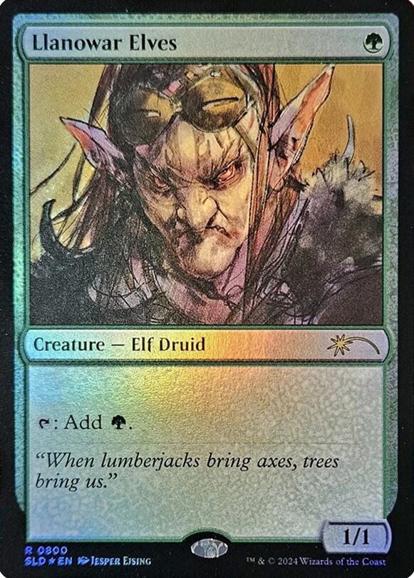 Llanowar Elves (0800) (Rainbow Foil) [Secret Lair Drop Series] - Magic: The Gathering - Card Brawlers | Quebec | Canada |