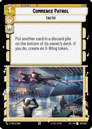 Commence Patrol (205/262) (205/257) [Jump to Lightspeed] - Fantasy Flight Games - Card Brawlers | Quebec | Canada |
