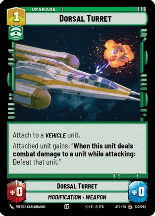 Dorsal Turret (120/262) (120/257) [Jump to Lightspeed] - Fantasy Flight Games - Card Brawlers | Quebec | Canada |