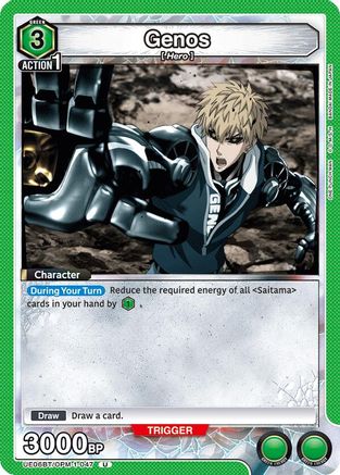 Genos (047) (UE06BT/OPM-1-047) - UE06BT One Punch Man - UE06BT: One Punch Man - Card Brawlers | Quebec | Canada |