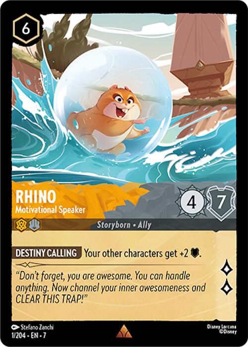 Rhino - Motivational Speaker (1/204) [Archazia's Island] - Disney - Card Brawlers | Quebec | Canada |