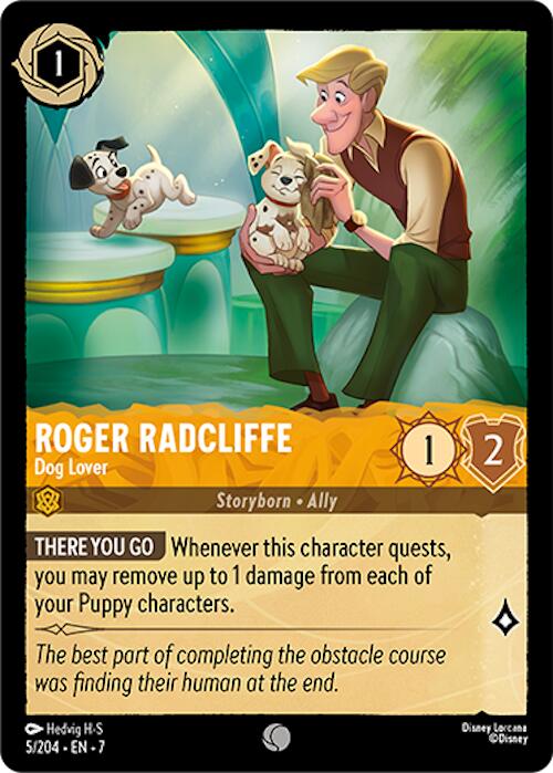 Roger Radcliffe - Dog Lover (5/204) [Archazia's Island] - Disney - Card Brawlers | Quebec | Canada |