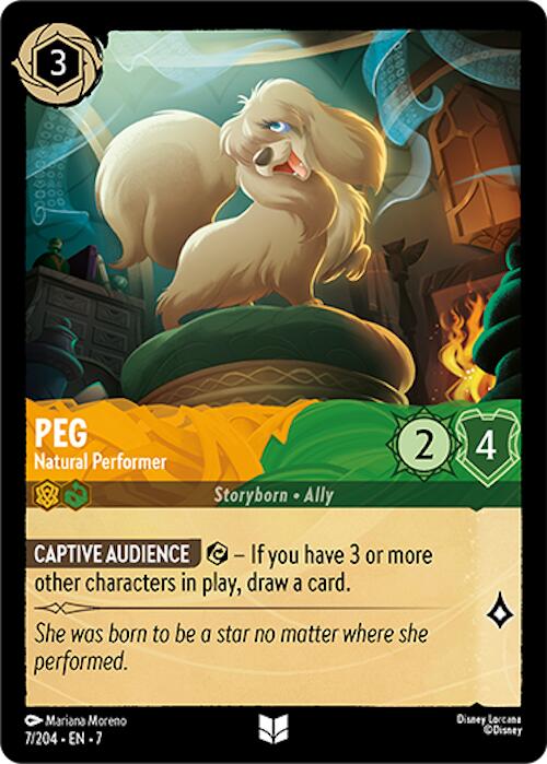 Peg - Natural Performer (7/204) [Archazia's Island] - Disney - Card Brawlers | Quebec | Canada |