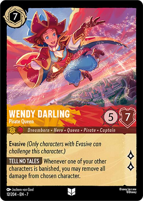 Wendy Darling - Pirate Queen (12/204) [Archazia's Island] - Disney - Card Brawlers | Quebec | Canada |