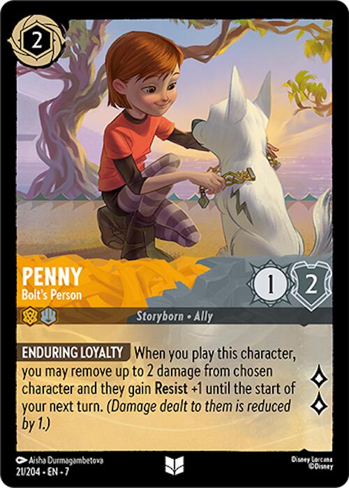 Penny - Bolt's Person (21/204) [Archazia's Island] - Disney - Card Brawlers | Quebec | Canada |