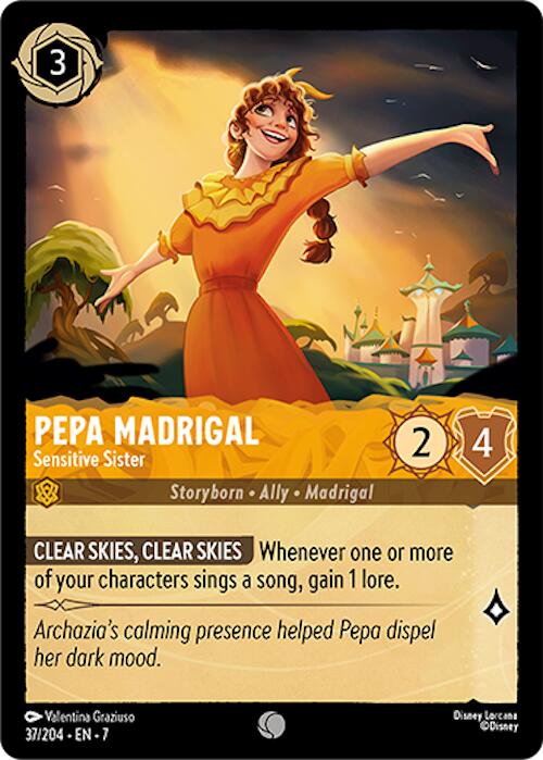 Pepa Madrigal - Sensitive Sister (37/204) [Archazia's Island] - Disney - Card Brawlers | Quebec | Canada |