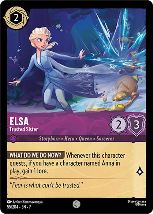 Elsa - Trusted Sister (55/204) [Archazia's Island] - Disney - Card Brawlers | Quebec | Canada |