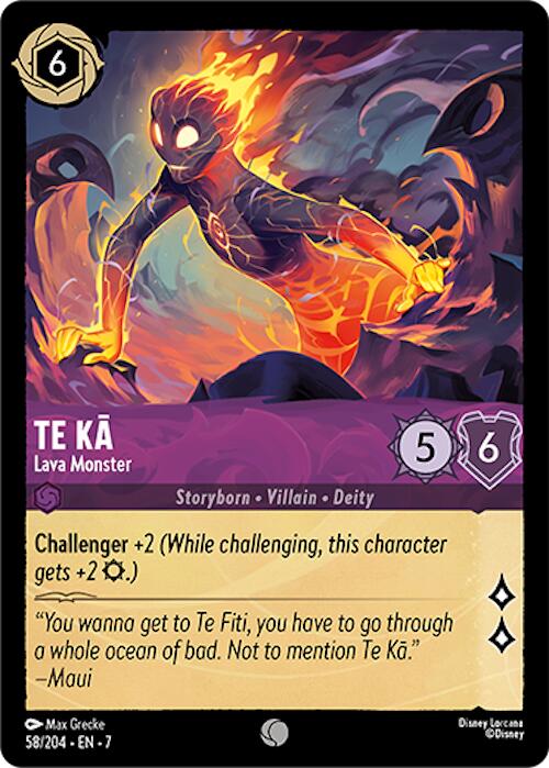 Te Ka - Lava Monster (58/204) [Archazia's Island] - Disney - Card Brawlers | Quebec | Canada |