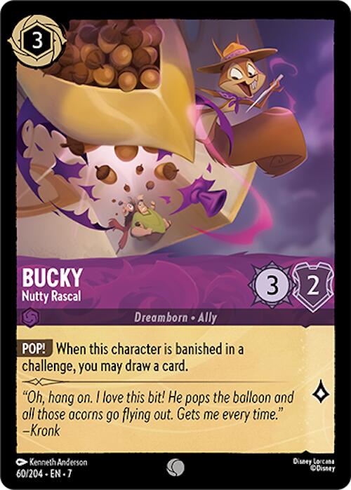 Bucky - Nutty Rascal (60/204) [Archazia's Island] - Disney - Card Brawlers | Quebec | Canada |