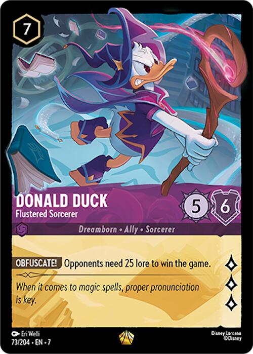 Donald Duck - Flustered Sorcerer (73/204) [Archazia's Island] - Disney - Card Brawlers | Quebec | Canada |