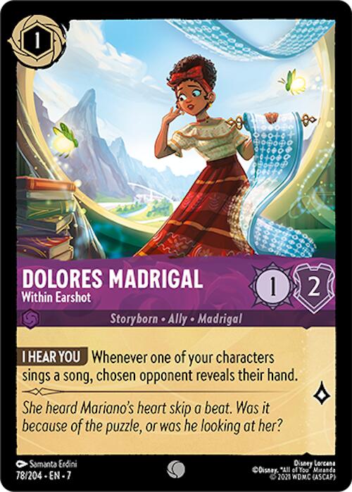 Dolores Madrigal - Within Earshot (78/204) [Archazia's Island] - Disney - Card Brawlers | Quebec | Canada |