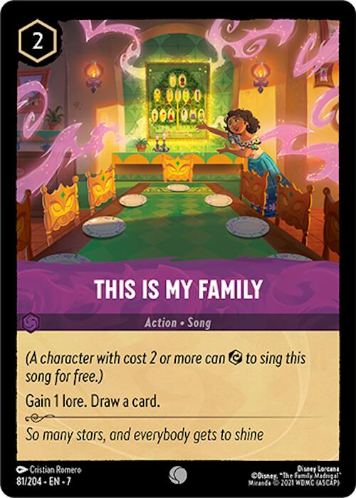 This Is My Family (81/204) [Archazia's Island] - Disney - Card Brawlers | Quebec | Canada |