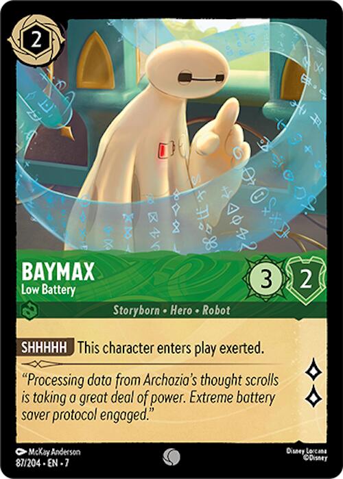 Baymax - Low Battery (87/204) [Archazia's Island] - Disney - Card Brawlers | Quebec | Canada |