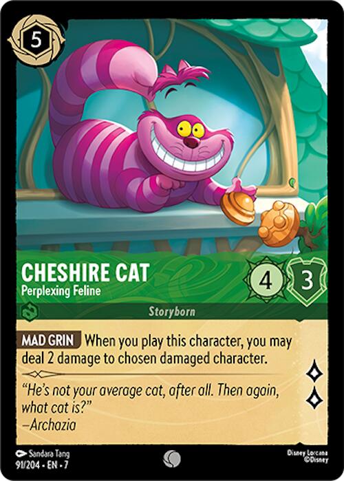 Cheshire Cat - Perplexing Feline (91/204) [Archazia's Island] - Disney - Card Brawlers | Quebec | Canada |