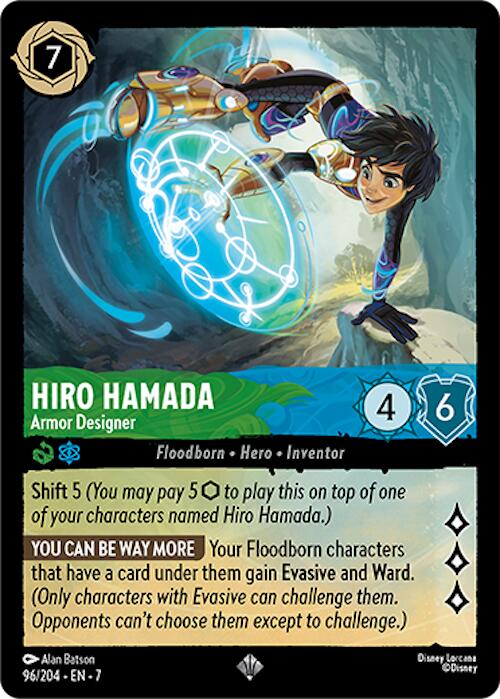 Hiro Hamada - Armor Designer (96/204) [Archazia's Island] - Disney - Card Brawlers | Quebec | Canada |