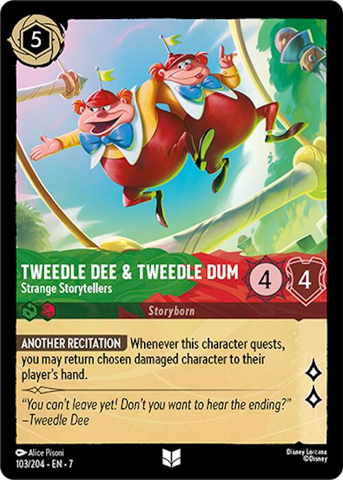 Tweedledee & Tweedledum - Strange Storytellers (103/204) [Archazia's Island] - Disney - Card Brawlers | Quebec | Canada |