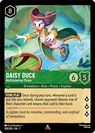 Daisy Duck - Multitalented Pirate (108/204) [Archazia's Island] - Disney - Card Brawlers | Quebec | Canada |