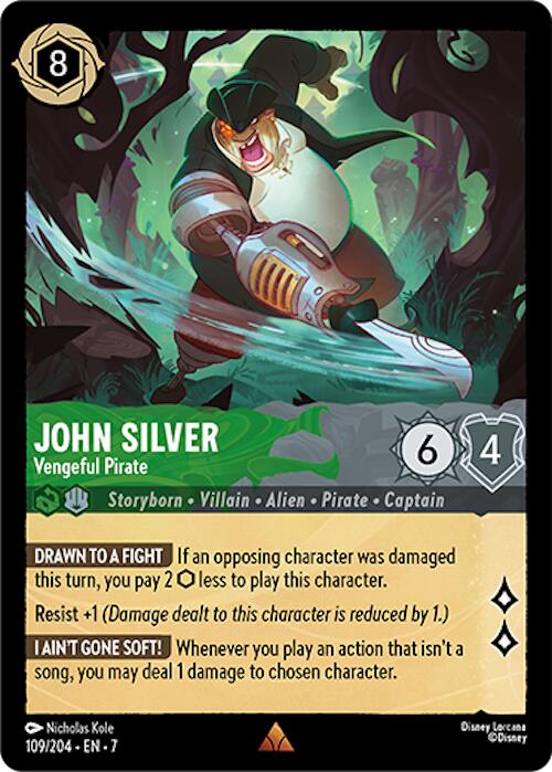 John Silver - Vengeful Pirate (109/204) [Archazia's Island] - Disney - Card Brawlers | Quebec | Canada |