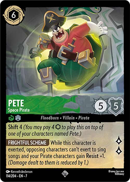 Pete - Space Pirate (114/204) [Archazia's Island] - Disney - Card Brawlers | Quebec | Canada |