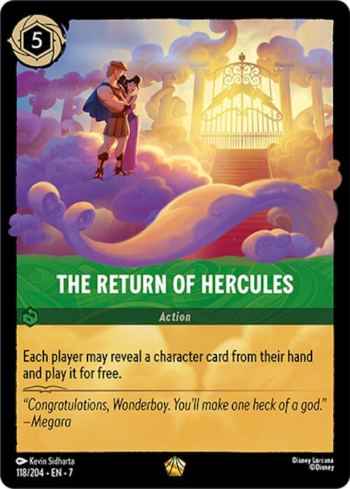 The Return of Hercules (118/204) [Archazia's Island] - Disney - Card Brawlers | Quebec | Canada |