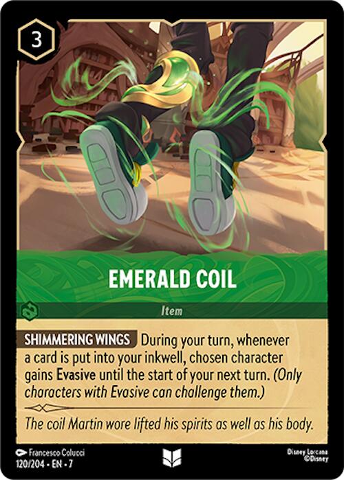 Emerald Coil (120/204) [Archazia's Island] - Disney - Card Brawlers | Quebec | Canada |