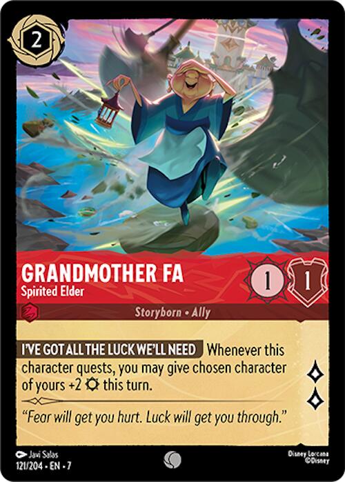 Grandmother Fa - Spirited Elder (121/204) [Archazia's Island] - Disney - Card Brawlers | Quebec | Canada |