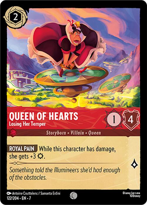 Queen of Hearts - Losing Her Temper (122/204) [Archazia's Island] - Disney - Card Brawlers | Quebec | Canada |