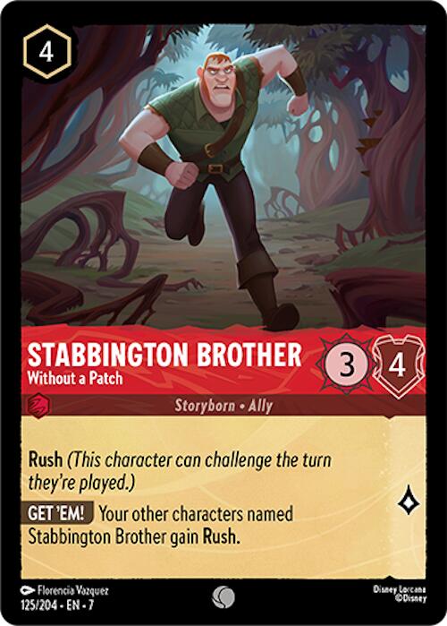 Stabbington Brother - Without a Patch (125/204) [Archazia's Island] - Disney - Card Brawlers | Quebec | Canada |