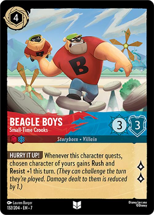 Beagle Boys - Small-Time Crooks (132/204) [Archazia's Island] - Disney - Card Brawlers | Quebec | Canada |