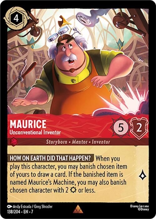 Maurice - Unconventional Inventor (138/204) [Archazia's Island] - Disney - Card Brawlers | Quebec | Canada |