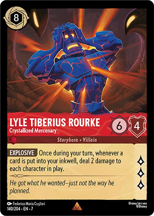 Lyle Tiberius Rourke - Crystallized Mercenary (140/204) [Archazia's Island] - Disney - Card Brawlers | Quebec | Canada |