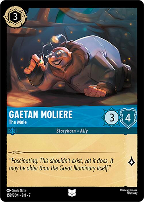 Gaetan Moliere - The Mole (158/204) [Archazia's Island] - Disney - Card Brawlers | Quebec | Canada |