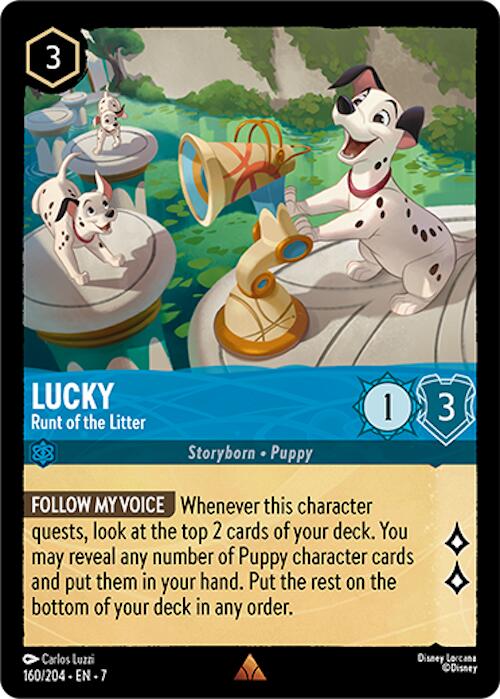 Lucky - Runt of the Litter (160/204) [Archazia's Island] - Disney - Card Brawlers | Quebec | Canada |