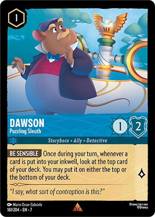 Dawson - Puzzling Sleuth (161/204) [Archazia's Island] - Disney - Card Brawlers | Quebec | Canada |