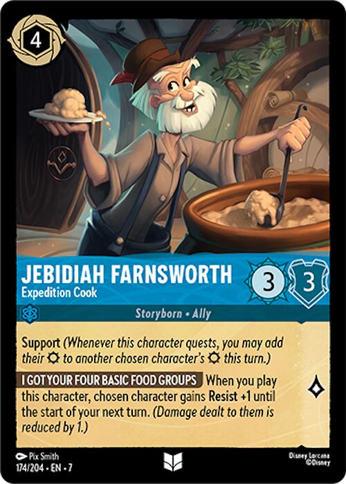 Jebidiah Farnsworth - Expedition Cook (174/204) [Archazia's Island] - Disney - Card Brawlers | Quebec | Canada |
