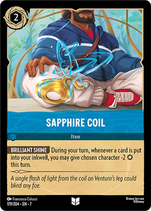 Sapphire Coil (179/204) [Archazia's Island] - Disney - Card Brawlers | Quebec | Canada |
