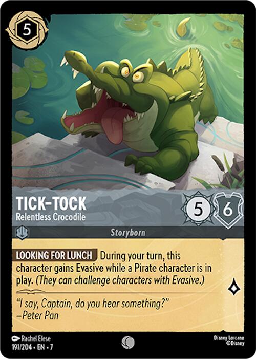 Tick-Tock - Relentless Crocodile (191/204) [Archazia's Island] - Disney - Card Brawlers | Quebec | Canada |