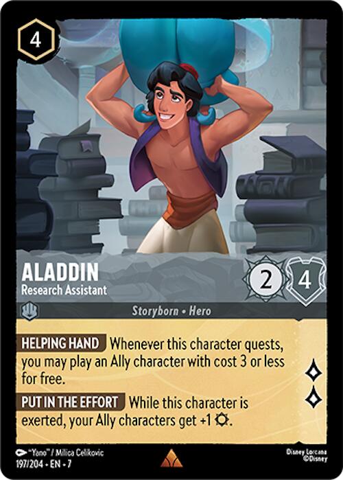 Aladdin - Research Assistant (197/204) [Archazia's Island] - Disney - Card Brawlers | Quebec | Canada |