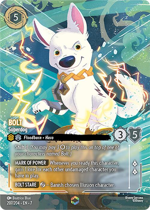 Bolt - Superdog (Enchanted) (207/204) [Archazia's Island] - Disney - Card Brawlers | Quebec | Canada |