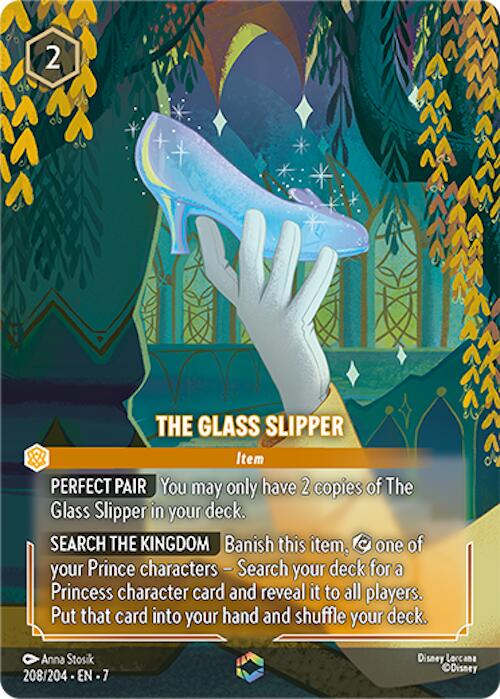 The Glass Slipper (Enchanted) (208/204) [Archazia's Island] - Disney - Card Brawlers | Quebec | Canada |
