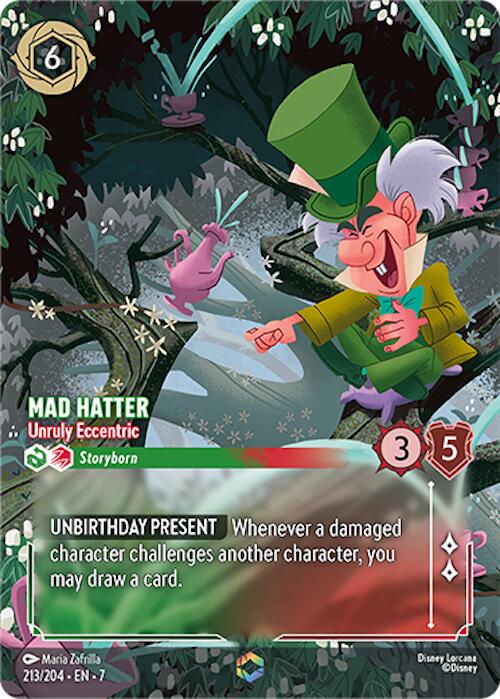 Mad Hatter - Unruly Eccentric (Enchanted) (213/204) [Archazia's Island] - Disney - Card Brawlers | Quebec | Canada |