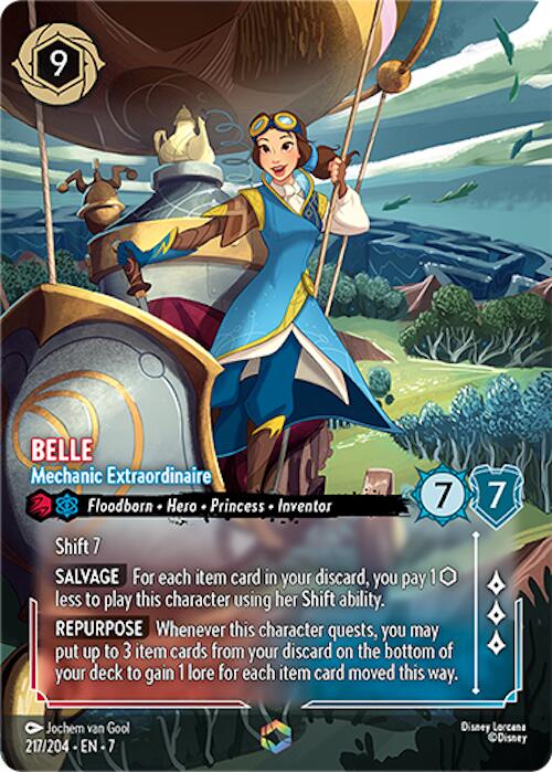Belle - Mechanic Extraordinaire (Enchanted) (217/204) [Archazia's Island] - Disney - Card Brawlers | Quebec | Canada |