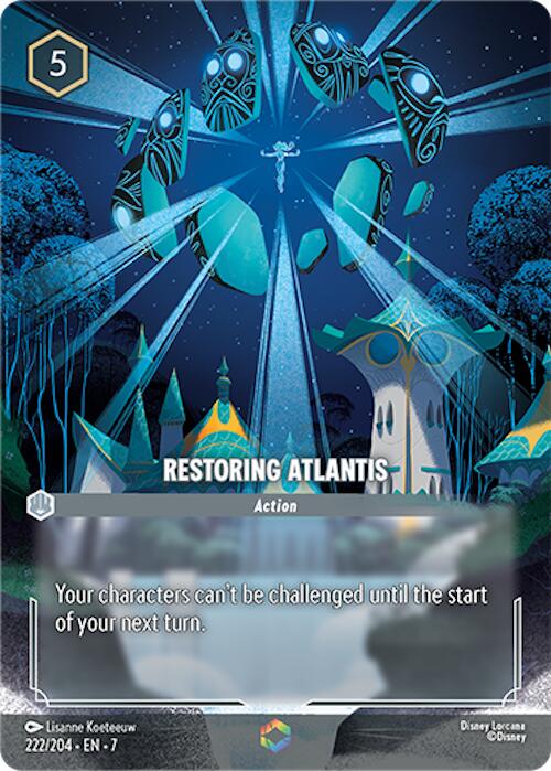 Restoring Atlantis (Enchanted) (222/204) [Archazia's Island] - Disney - Card Brawlers | Quebec | Canada |